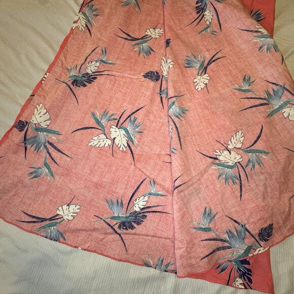 NWT! MALIHINI HAWAII VINTAGE 60s 70s Wrap Sarong Floral Dress 1 Size USA MADE - Picture 3 of 11